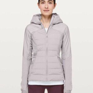 Lululemon Down For It All Hooded Jacket Chrome / Size 4